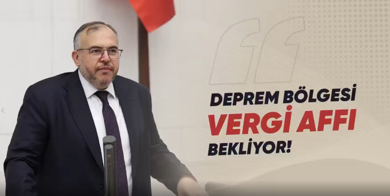 HATAY MİLLETVEKİLİ NECMETTİN ÇALIŞKAN: DEPREM BÖLGELERİNDE VERGİ YÜKÜ KALDIRILMALI! HATAY MİLLETVEKİLİ NECMETTİN ÇALIŞKAN: DEPREM BÖLGELERİNDE VERGİ YÜKÜ KALDIRILMALI!