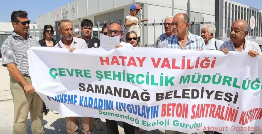 SAMANDAĞ EKOLOJİ GRUBU’NDAN BETON SANTRALİ TEPKİSİ SAMANDAĞ EKOLOJİ GRUBU’NDAN BETON SANTRALİ TEPKİSİ