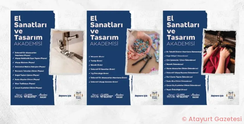 AKADEMİ HATAY, 6 FARKLI ALANDA YENİ KURSLAR AÇIYOR