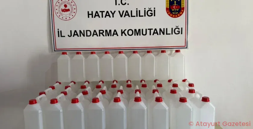 JANDARMA, SAMANDAĞ’DA 200 LİTRE ETİL ALKOL YAKALADI