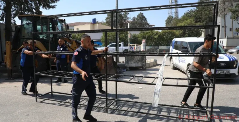 HATAY BÜYÜKŞEHİR BELEDİYESİ ZABITASI’NDAN ANTAKYA SANAYİ SİTESİ’NDE DÜZENLEME HATAY BÜYÜKŞEHİR BELEDİYESİ ZABITASI’NDAN ANTAKYA SANAYİ SİTESİ’NDE DÜZENLEME