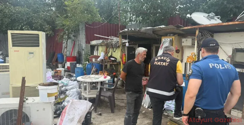 DÖRTYOL’DAKİ HURDACILARA OPERASYON: 8 İŞYERİ DENETLEND DÖRTYOL’DAKİ HURDACILARA OPERASYON: 8 İŞYERİ DENETLEND