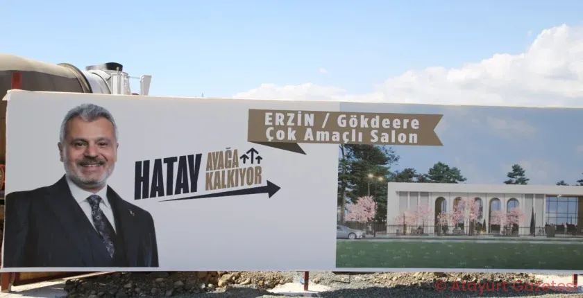 HATAY BÜYÜKŞEHİR BELEDİYESİ’NDEN ERZİN’E ÇOK AMAÇLI SALON HATAY BÜYÜKŞEHİR BELEDİYESİ’NDEN ERZİN’E ÇOK AMAÇLI SALON