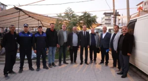 BAŞKAN İBRAHİM NACİ YAPAR, SOSYETE PAZARI’NDA ESNAF VE VATANDAŞLARLA BULUŞTU