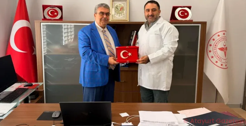 SAĞLIK MÜDÜRÜ DR. SÖNMEZ’DEN BAŞTABİP DR. KAVVASOĞLU’NA HAYIRLI OLSUN ZİYARETİ SAĞLIK MÜDÜRÜ DR. SÖNMEZ’DEN BAŞTABİP DR. KAVVASOĞLU’NA HAYIRLI OLSUN ZİYARETİ