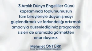 HATAY BÜYÜKŞEHİR BELEDİYESİ’NDEN ÖZEL ÇOCUKLARA PROGRAM